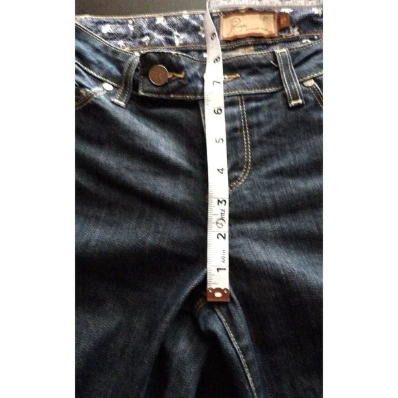 Paige Premium Denim Coldwater Canyon Bell Flare Dark Jeans Size 27 USA size 4 - Picture 12 of 16